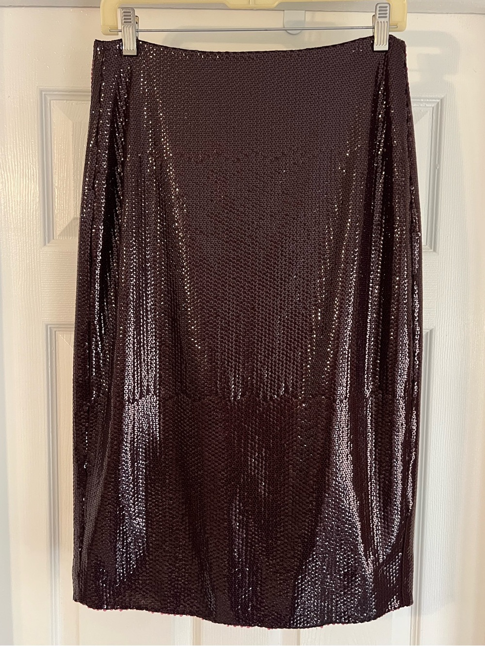 J.Crew Collection Burgundy Sequin Pencil Skirt size 6